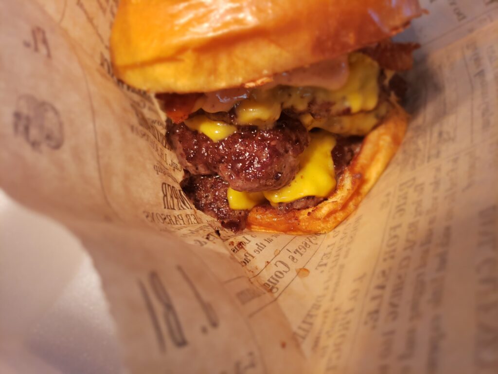 SC Grill Food Truck and Catering Double Bacon Cheese Burger
