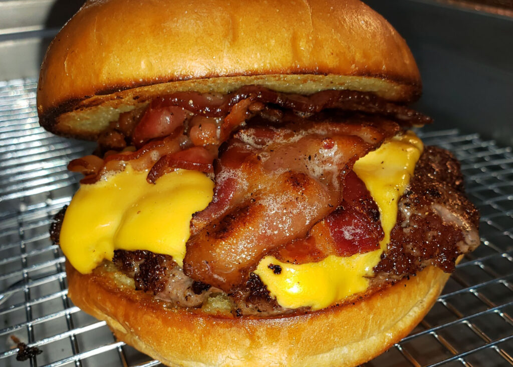 SC Grill's Bacon Cheese Burger for Affordable and Low Cost Catering